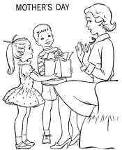Mother&acute;s Day coloring page