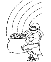 Pot of Gold coloring pages