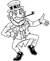 leprechaun coloring pages
