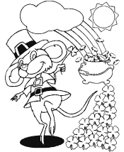 leprechaun coloring pages