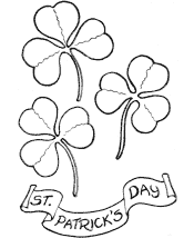 shamrock coloring pages