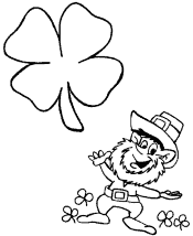 shamrock coloring page