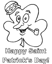 shamrock coloring page