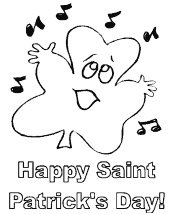 shamrock coloring page