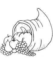 cornucopia coloring page