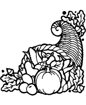 cornucopia coloring page