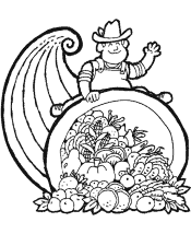 cornucopia coloring page