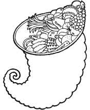 cornucopia coloring pages