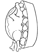 thanksgiving dinner coloring pages