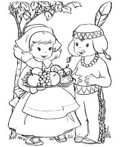 thanksgiving dinner coloring pages