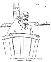 first thanksgiving coloring page