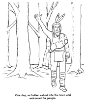 first thanksgiving coloring pages