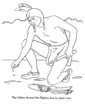 first thanksgiving coloring pages