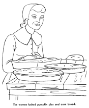 first thanksgiving coloring page