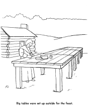 first thanksgiving coloring page