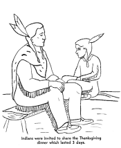 first thanksgiving coloring page