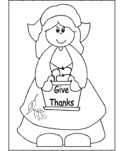 happy thanksgiving coloring page