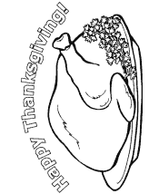 happy thanksgiving coloring page