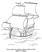 pilgrim coloring page