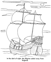 pilgrim coloring pages