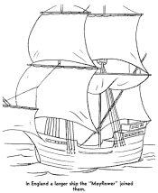 pilgrim coloring page
