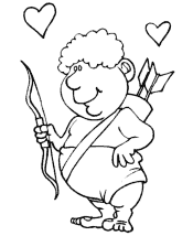 valentine&acute;s day coloring page