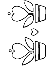 valentine flowers coloring page