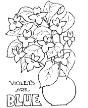 valentine flowers coloring page