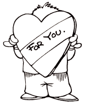 valentine&acute;s day coloring pages