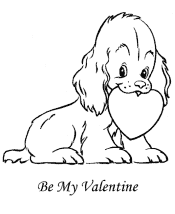valentine&acute;s day coloring page