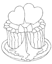 valentine gift coloring pages