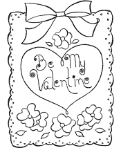 Happy Valentine&acute;s Day coloring pages