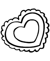 valentine heart coloring page