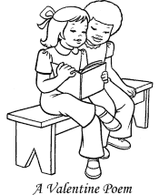 valentine&acute;s day coloring page