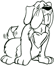 preschool Valentine&acute;s Day coloring page
