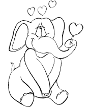 preschool Valentine&acute;s Day coloring page