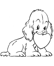 preschool Valentine&acute;s Day coloring page