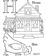 alphabets coloring page