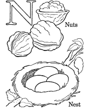 alphabets coloring page