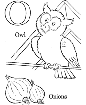 alphabets coloring page