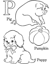 alphabets coloring pages