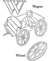 alphabets coloring page