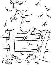 fall coloring page