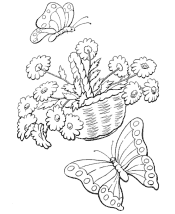 butterfly coloring page