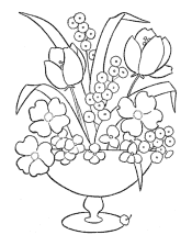 flower coloring page