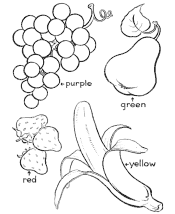 coloring pages of foods