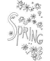spring coloring pages