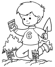 spring coloring page