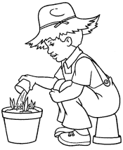 spring coloring page