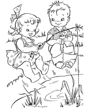 summer coloring page